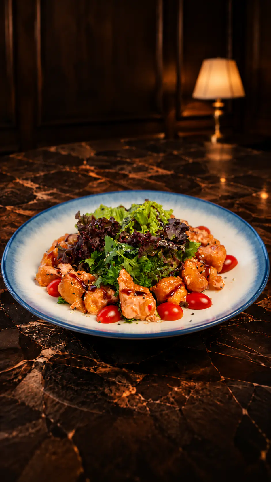 Toyuqlu Popkorn Salatı